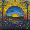 Forever In Praise - Fine Art Print- Giclee Art Print by Michael Francis Lott - The Blossoming Self - Magic Art - Image 2