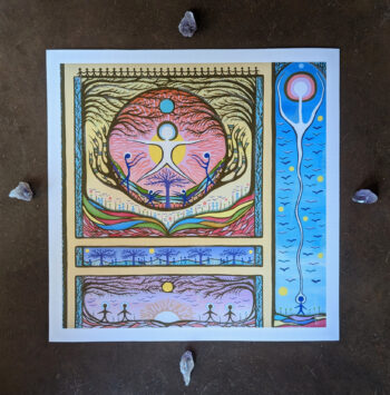 The Messenger - Fine Art Print - Giclee Art Print by Michael Francis Lott - The Blossoming Self - Magic Art