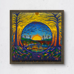 Forever In Praise - Fine Art Print on Canvas - Giclee (Framed)