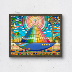 The Sails of The Self – Fine Art Print on Canvas – Giclee (Framed)